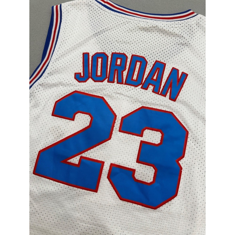 Space Jam Tune Squad Michael Jordan 23 Basketball Jersey White XXL Mesh Movie - Picture 5 of 7